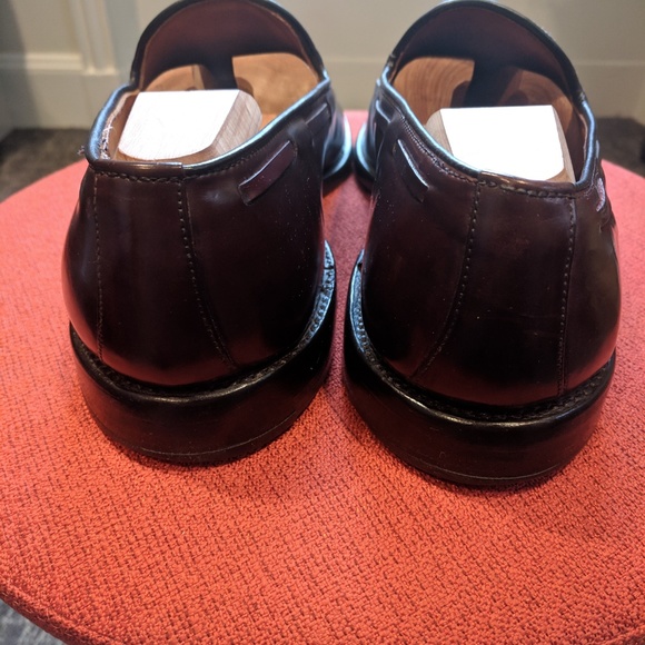 Allen Edmonds Grayson 9.5 E Shell Cordovan Loafer Preowned - Picture 3 of 5